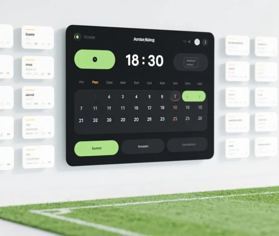 即時比分與賽程資訊示意圖