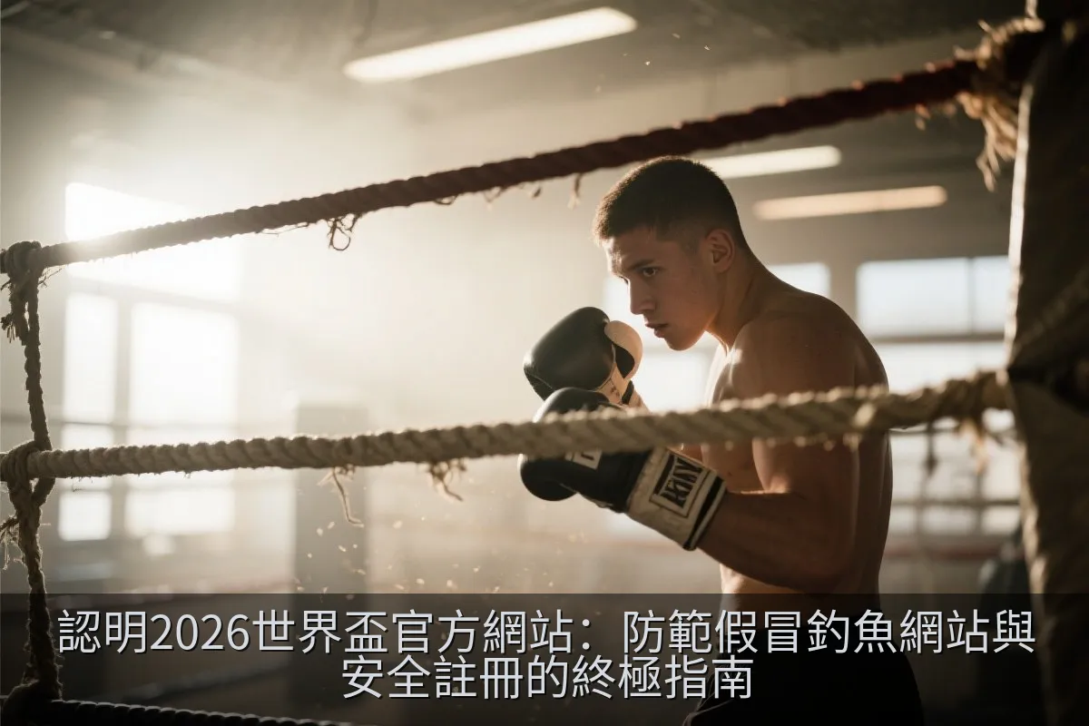 認明2026世界盃官方網站：防範假冒釣魚網站與安全註冊的終極指南
